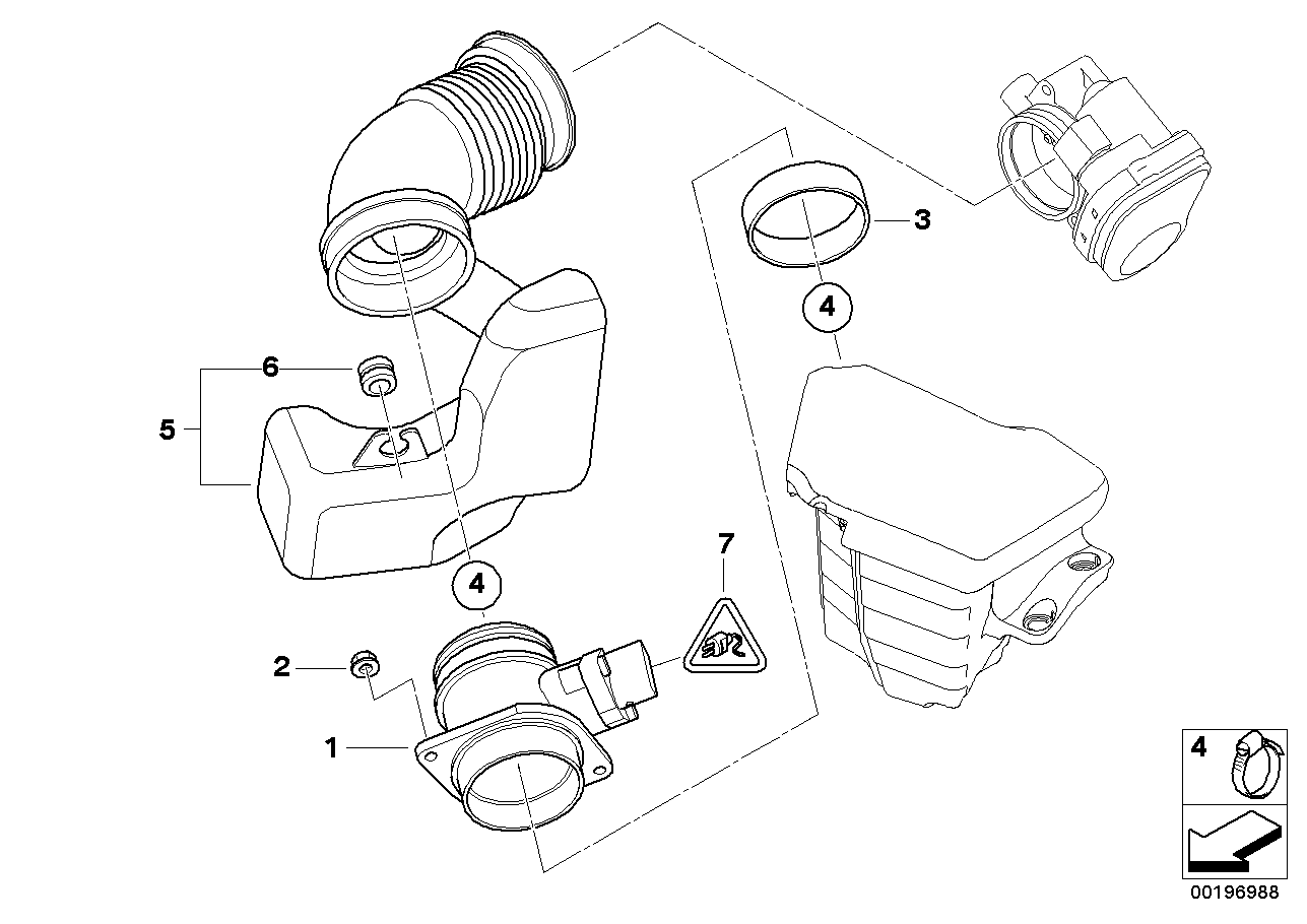 BMW Motorcycles 13 62 7 566 986 - Датчик потоку, маси повітря autozip.com.ua