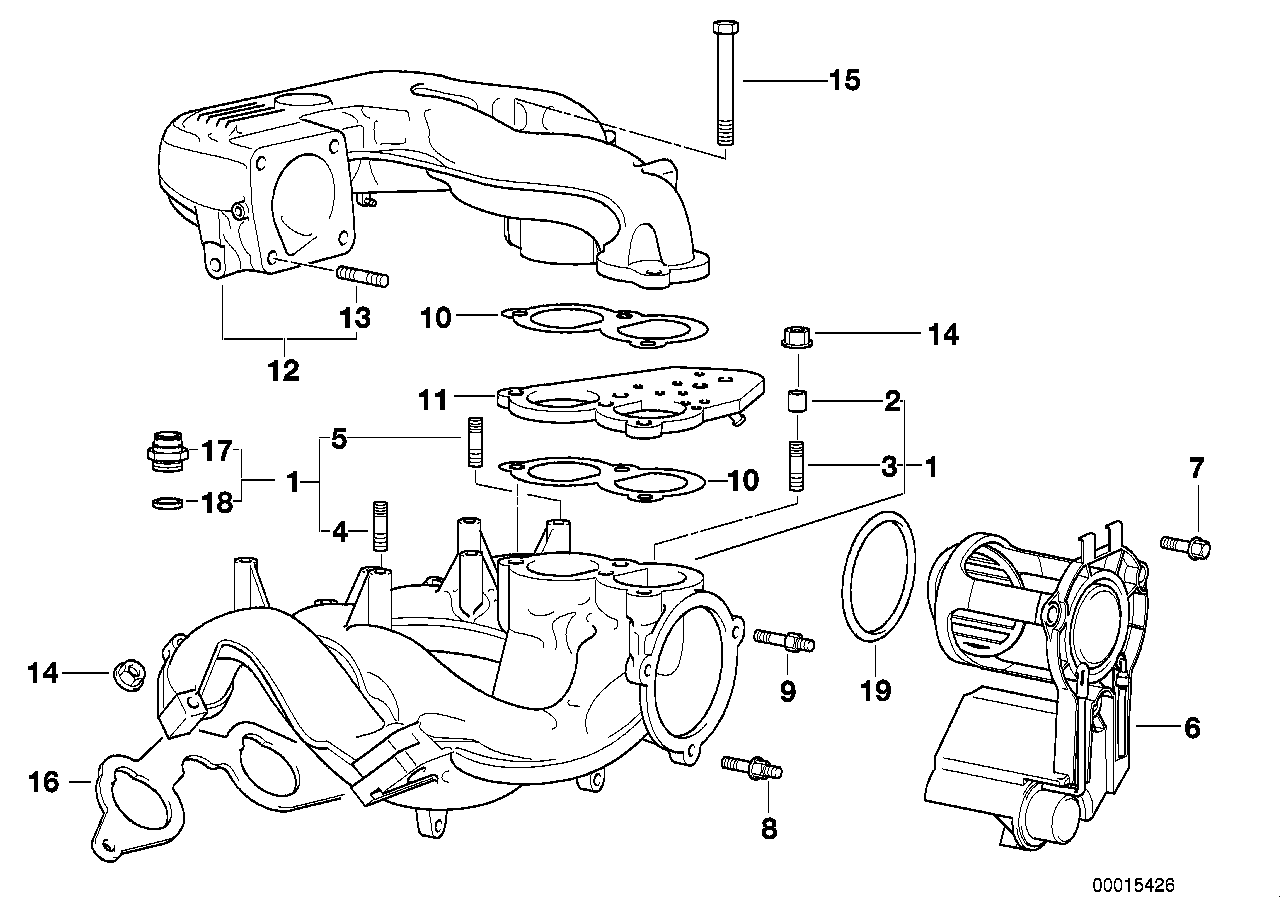 BMW 11 61 1 734 683 - Прокладка, впускний колектор autozip.com.ua