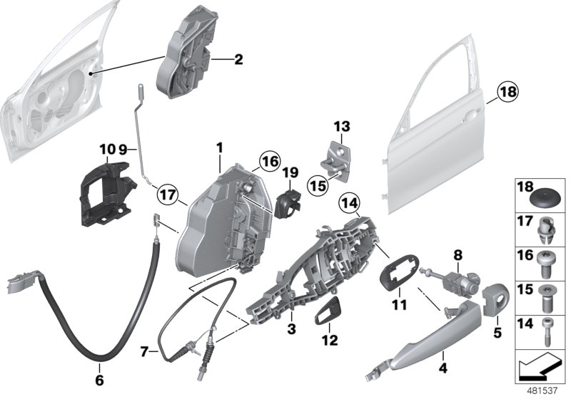 BMW 51217229461 - Замок двері autozip.com.ua