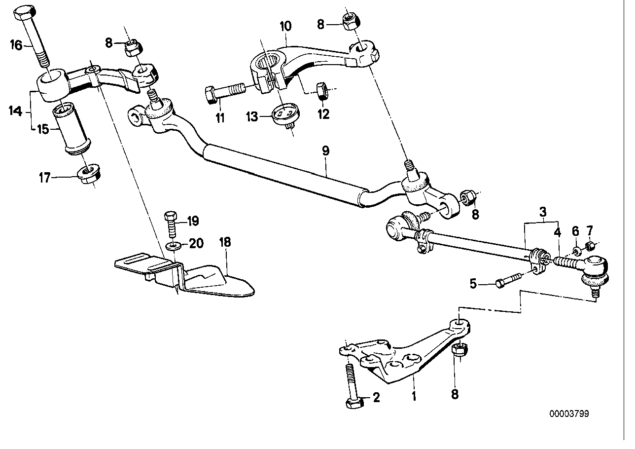 BMW 32 21 1 135 820 - Наконечник рульової тяги, кульовий шарнір autozip.com.ua