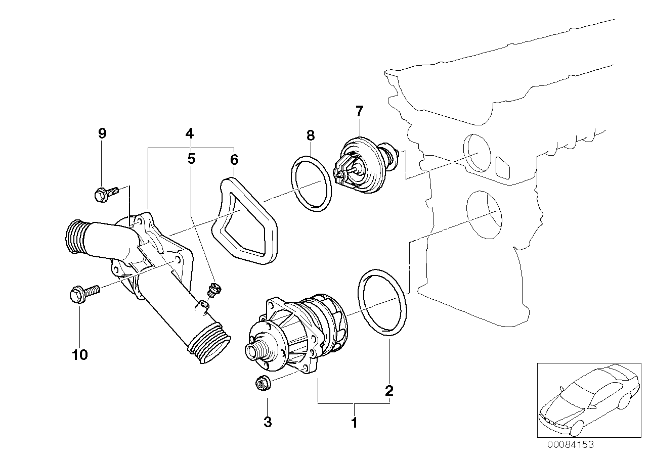 BMW 11 53 1 740 437 - Прокладка, трубка охолоджуючої рідини autozip.com.ua