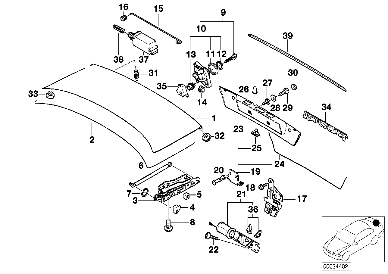 BMW 51138169665 - Кронштейн щитка номерного знака autozip.com.ua