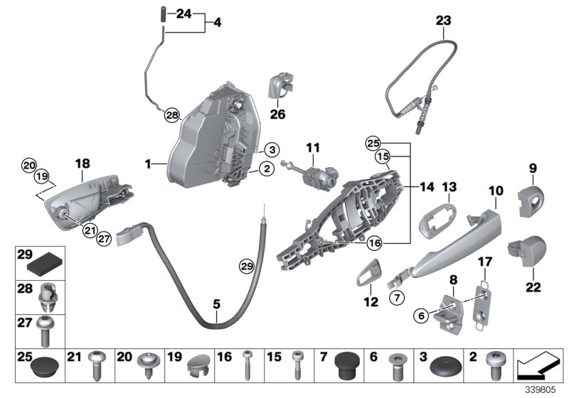 BMW 51 21 7 229 458 - Замок двері autozip.com.ua