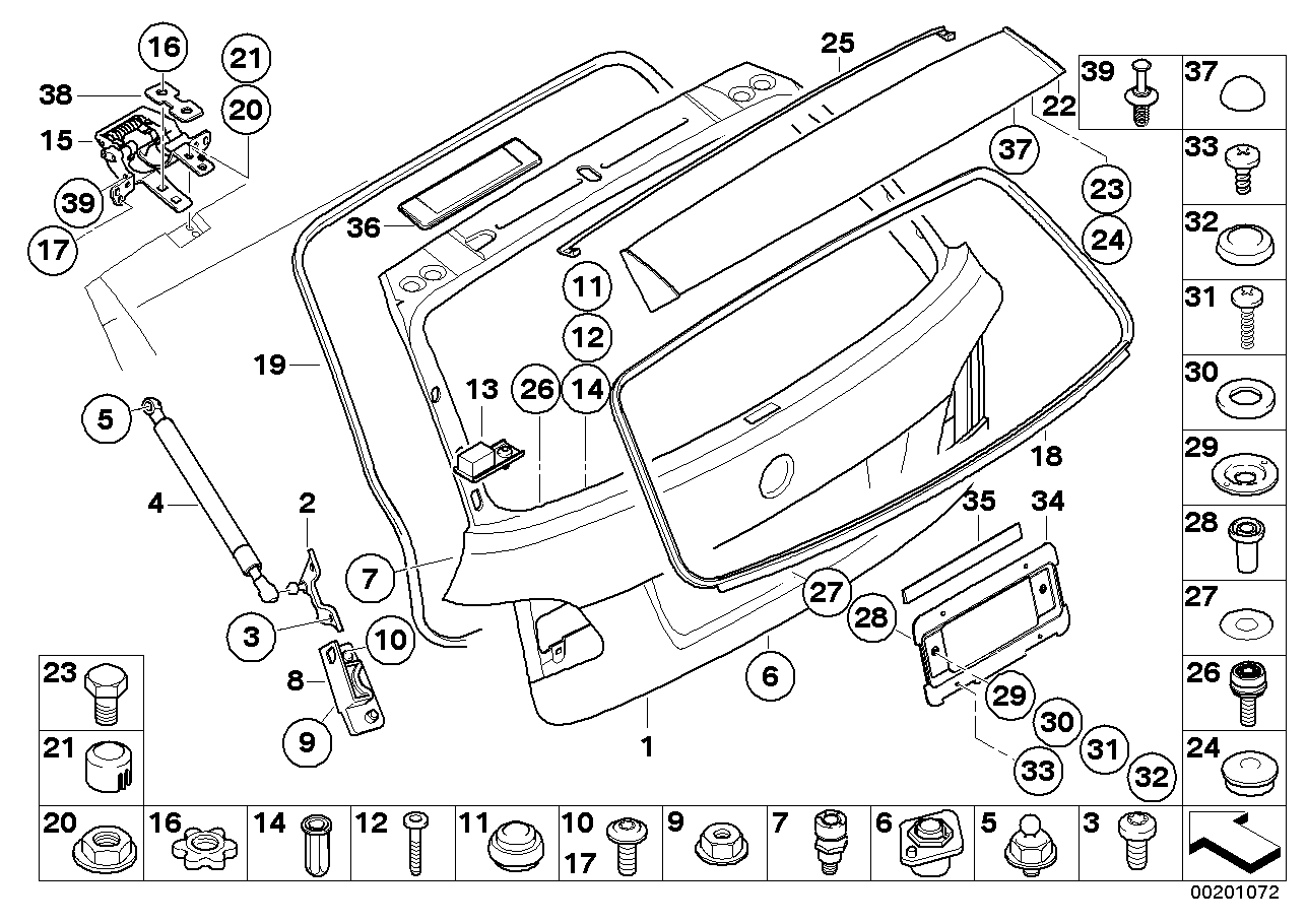 Alpina 51247178273 - Газова пружина, кришка багажник autozip.com.ua