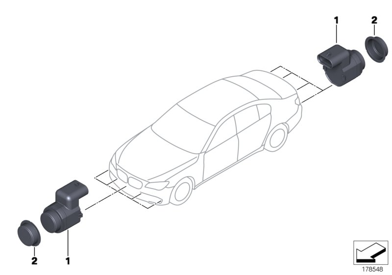 BMW 66 20 6 956 746 - Датчик, система допомоги при парковці autozip.com.ua