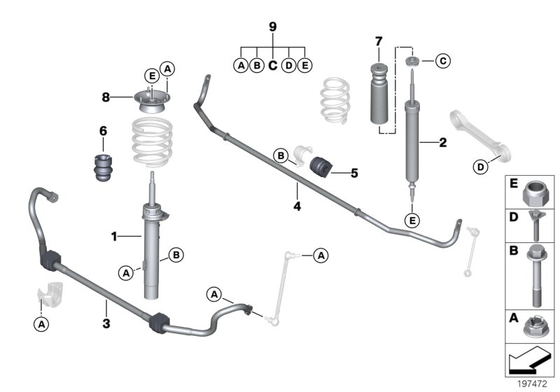 BMW (BRILLIANCE) 31 31 6 786 003 - Амортизатор autozip.com.ua