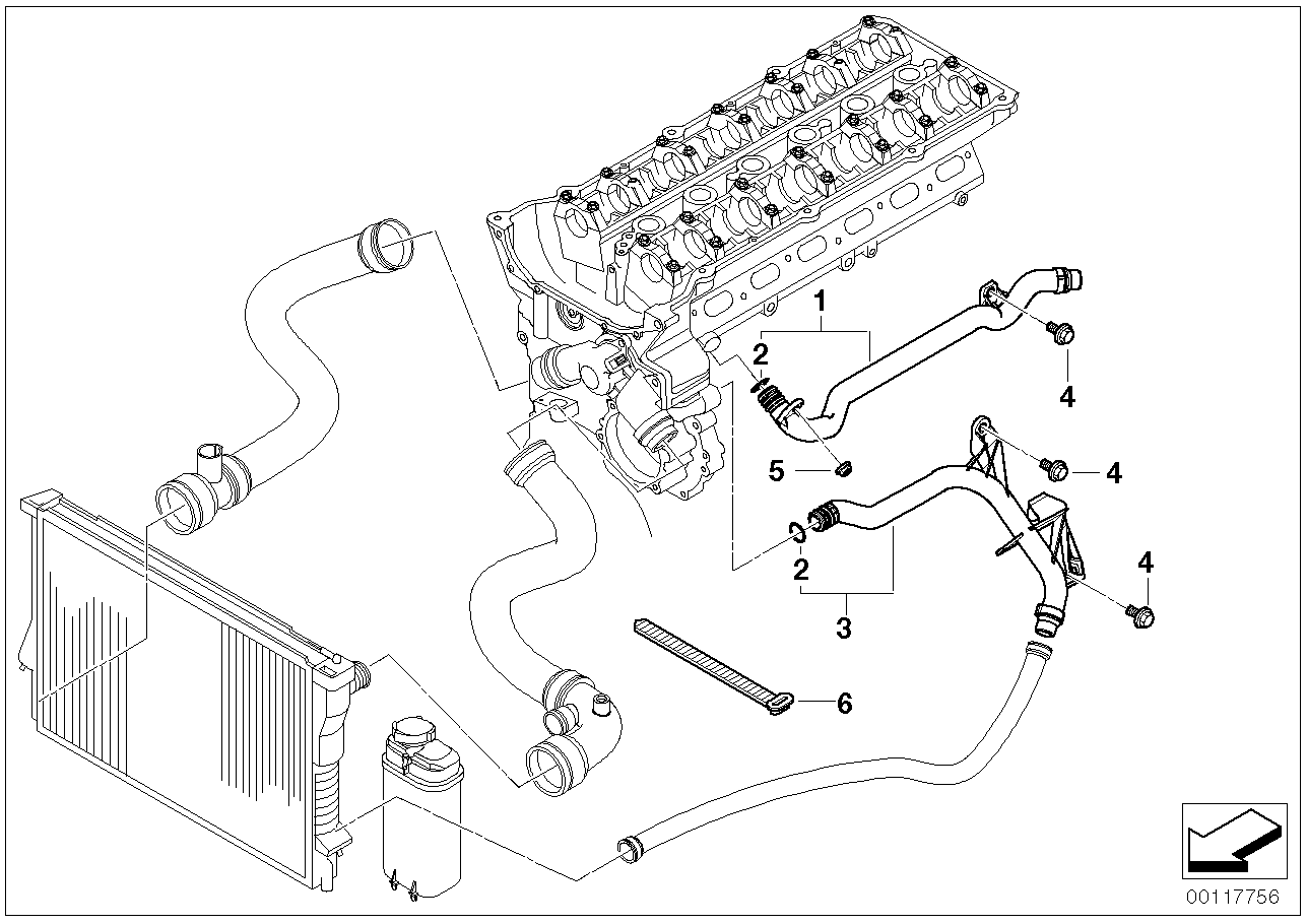 BMW 11 53 7 502 525 - Трубка охолоджуючої рідини autozip.com.ua