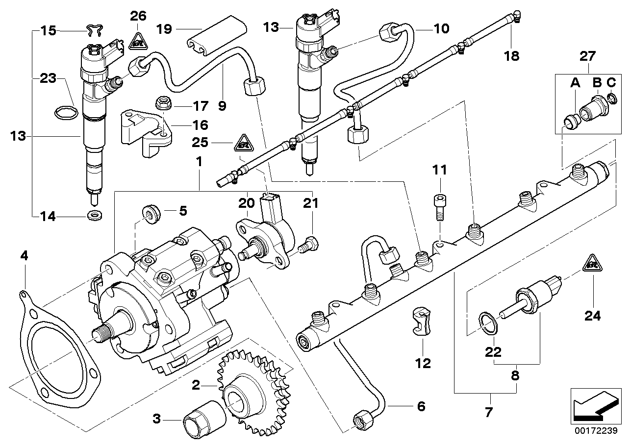 CITROËN 13537785722 - Ремкомплект, розпилювач autozip.com.ua