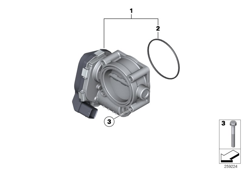 BMW 13 54 7 555 944 - Патрубок дросельної заслінки autozip.com.ua