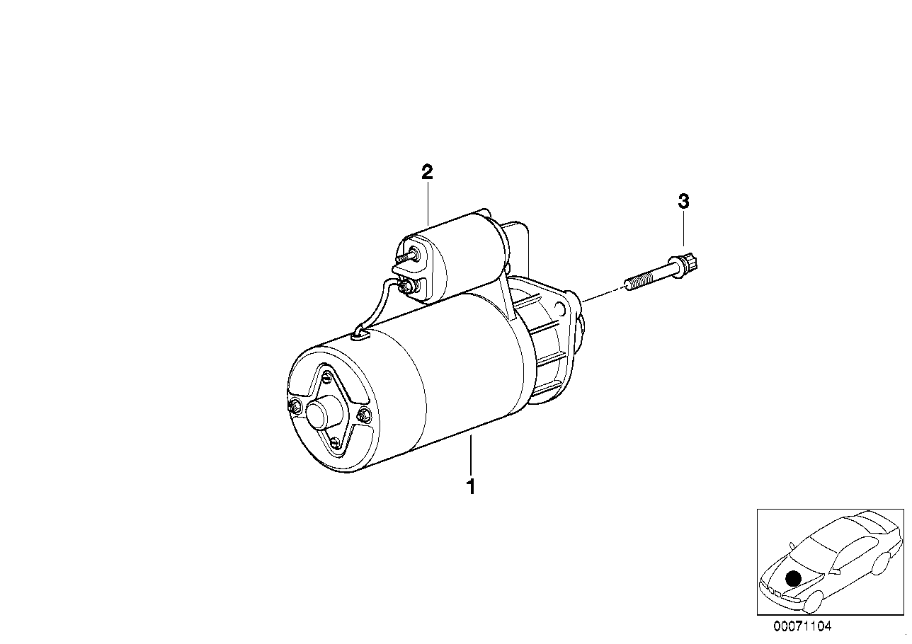 BMW 12 41 2 155 827 - Стартер autozip.com.ua