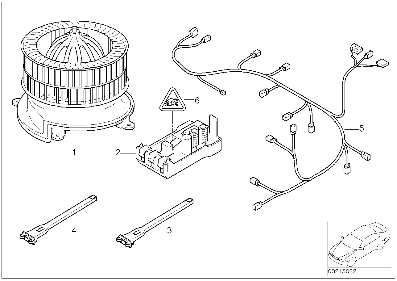 BMW 64 11 6 928 073 - Опір, реле, вентилятор салону autozip.com.ua