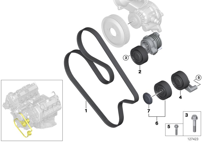 BMW 11287631818 - Поліклиновий ремінь autozip.com.ua