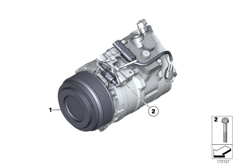 BMW 64 52 9 196 889 - Компресор, кондиціонер autozip.com.ua