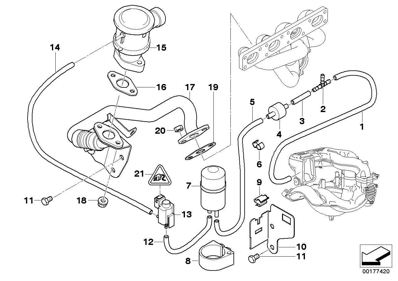 BMW 11721435367 - Прокладка, вакуумний насос autozip.com.ua