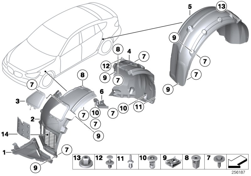 BMW 51717193509 - Обшивка, колісна ніша autozip.com.ua