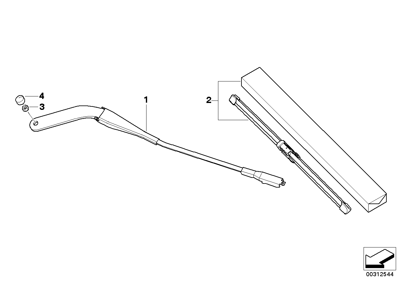 BMW 61 61 0 420 550 - Щітка склоочисника autozip.com.ua