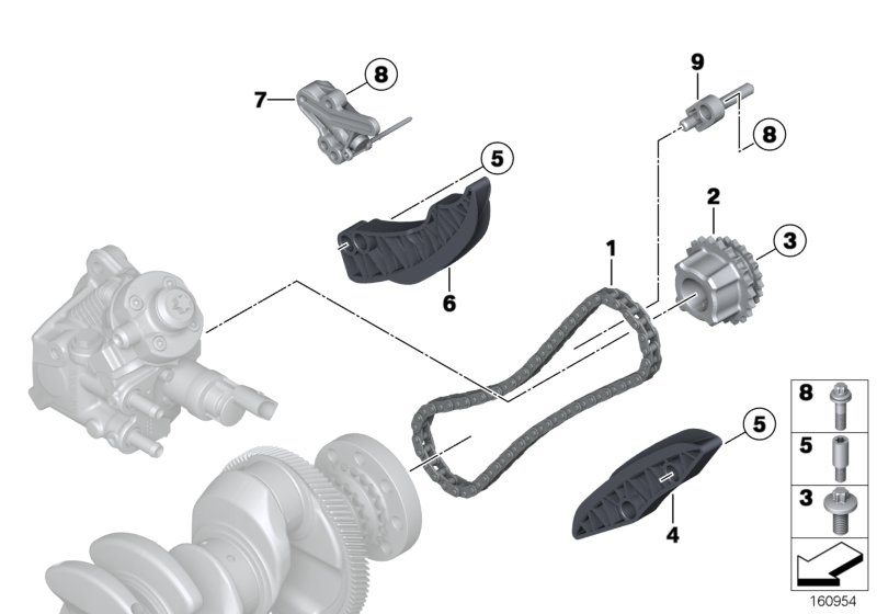 BMW 13 52 8 580 559 - Планка заспокоювача, ланцюг приводу autozip.com.ua