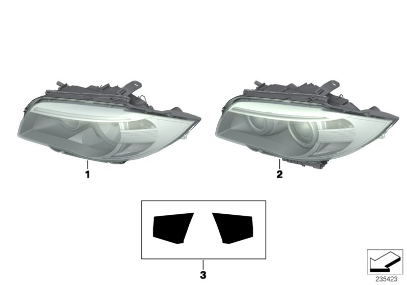 BMW 63 11 7 273 837 - Основна фара autozip.com.ua