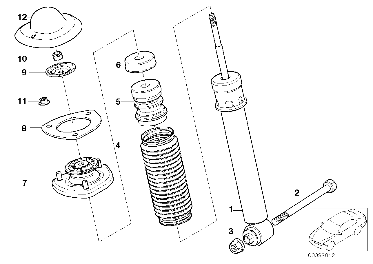 BMW 33 52 6 761 928 - Амортизатор autozip.com.ua