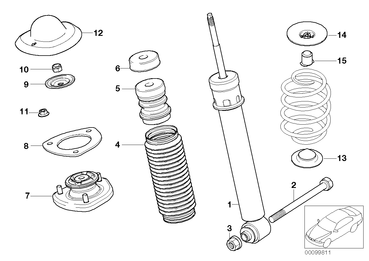 BMW 3352 6767 703 - Амортизатор autozip.com.ua