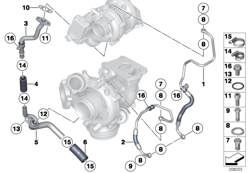 BMW 11427800616 - Маслопровод, компресор autozip.com.ua