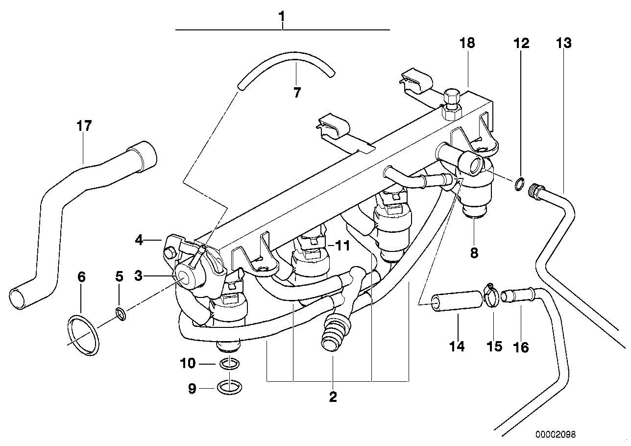 BMW 13 64 1 247 196 - Форсунка дизельна, розпилювач і утримувач autozip.com.ua