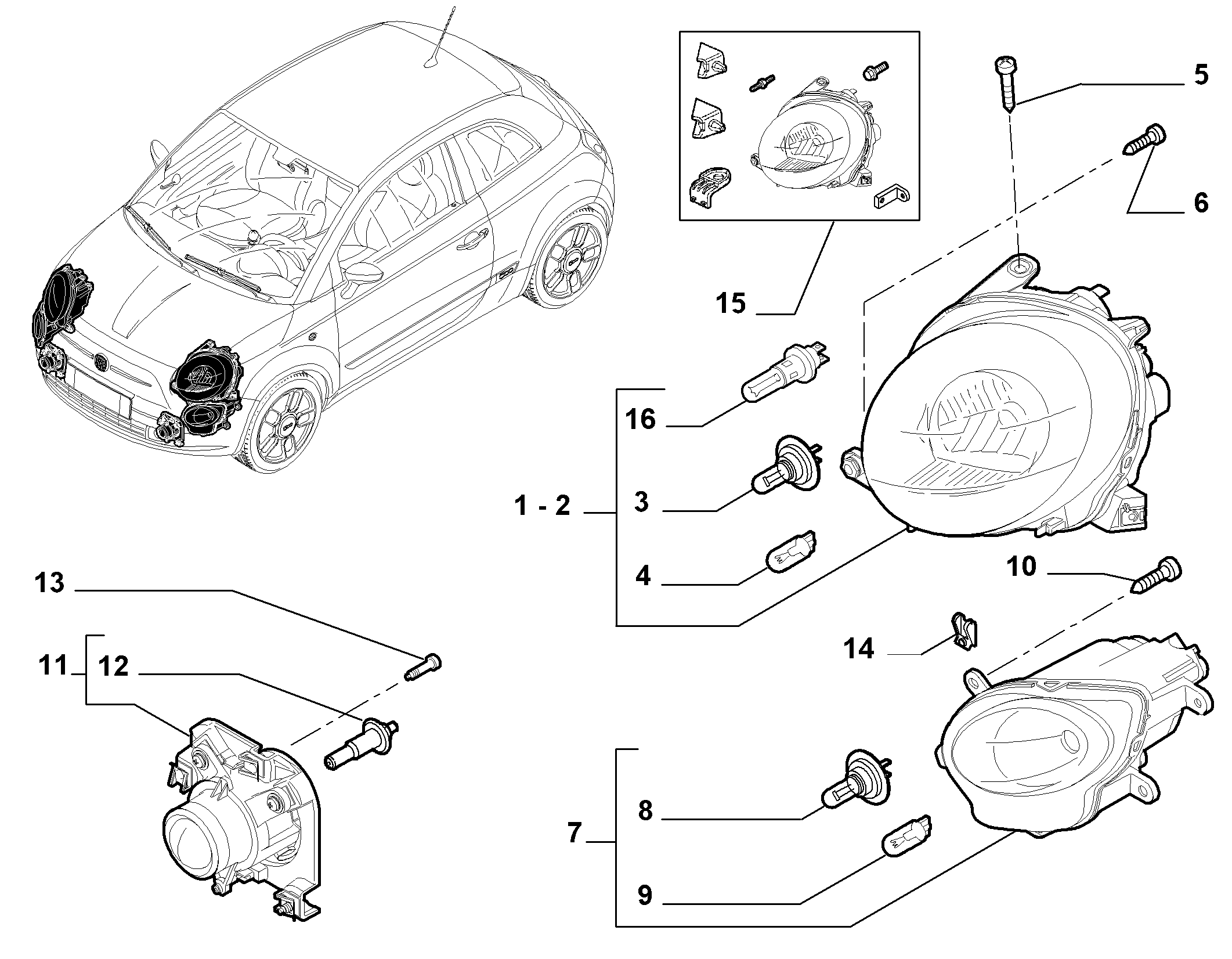 FIAT 71753190 - Лампа розжарювання, фара денного освітлення autozip.com.ua