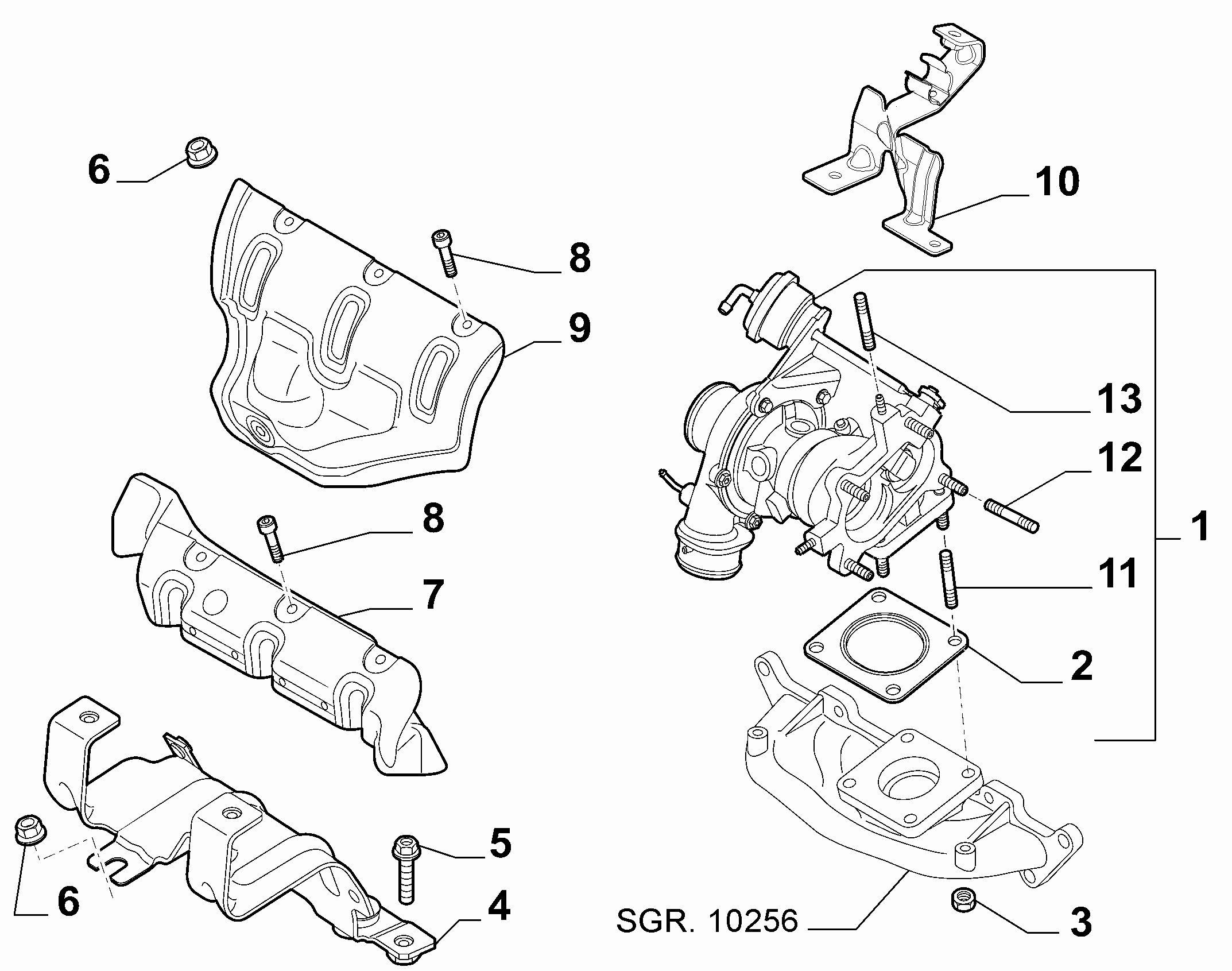 Alfa Romeo 71724555 - Група корпусу, компресор autozip.com.ua