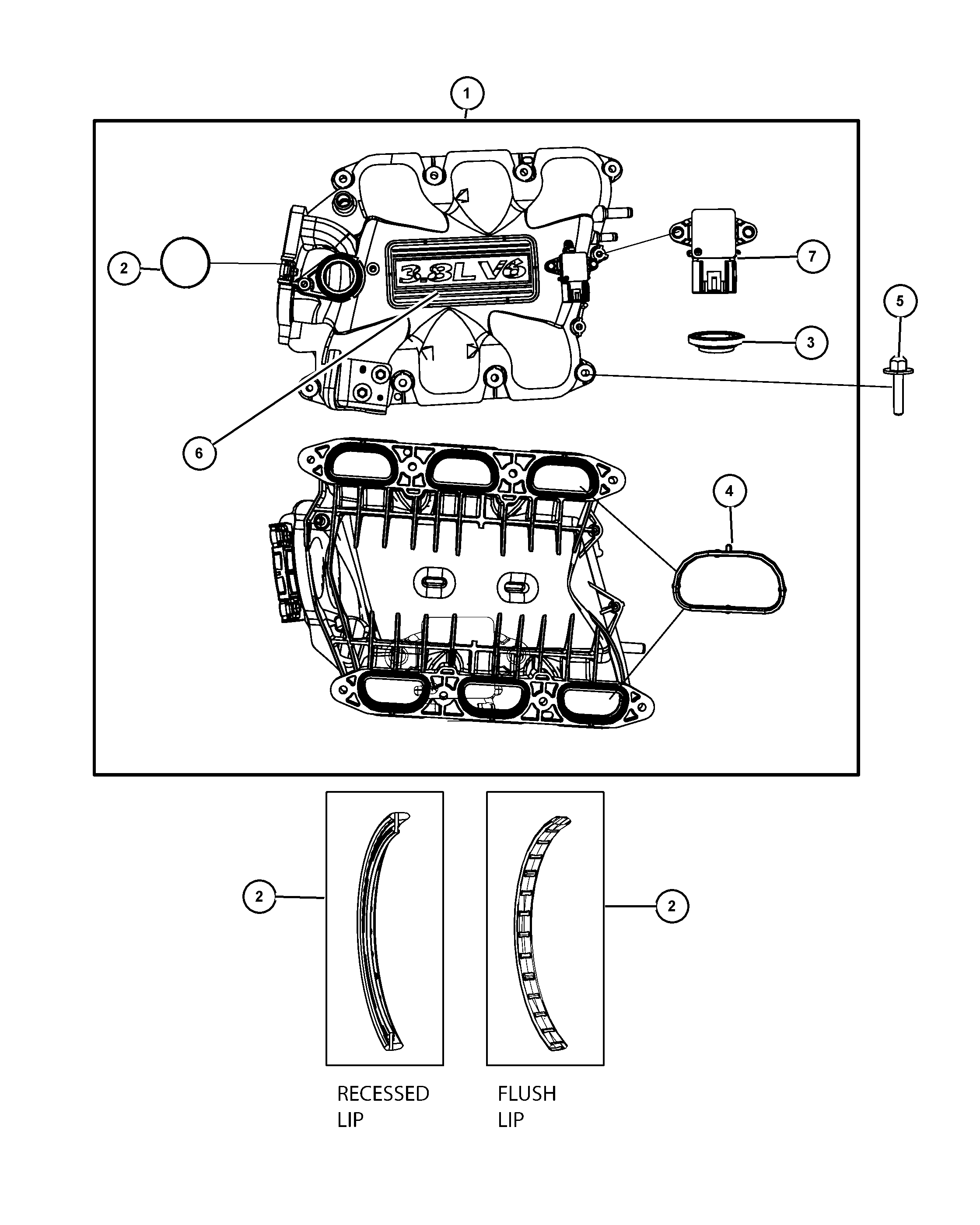 Dodge 4666 113AA - Прокладка, корпус впускного колектора autozip.com.ua