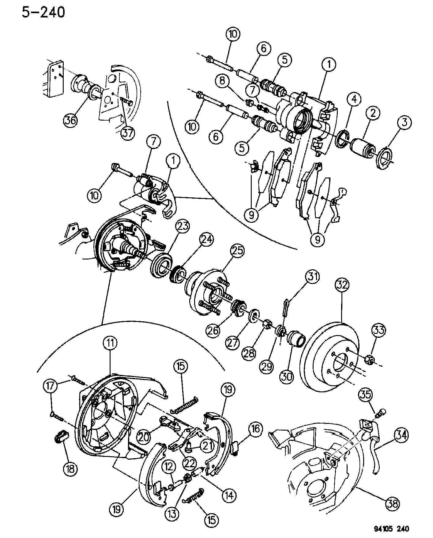 Chrysler 472 0644 - Гальмівні колодки, дискові гальма autozip.com.ua