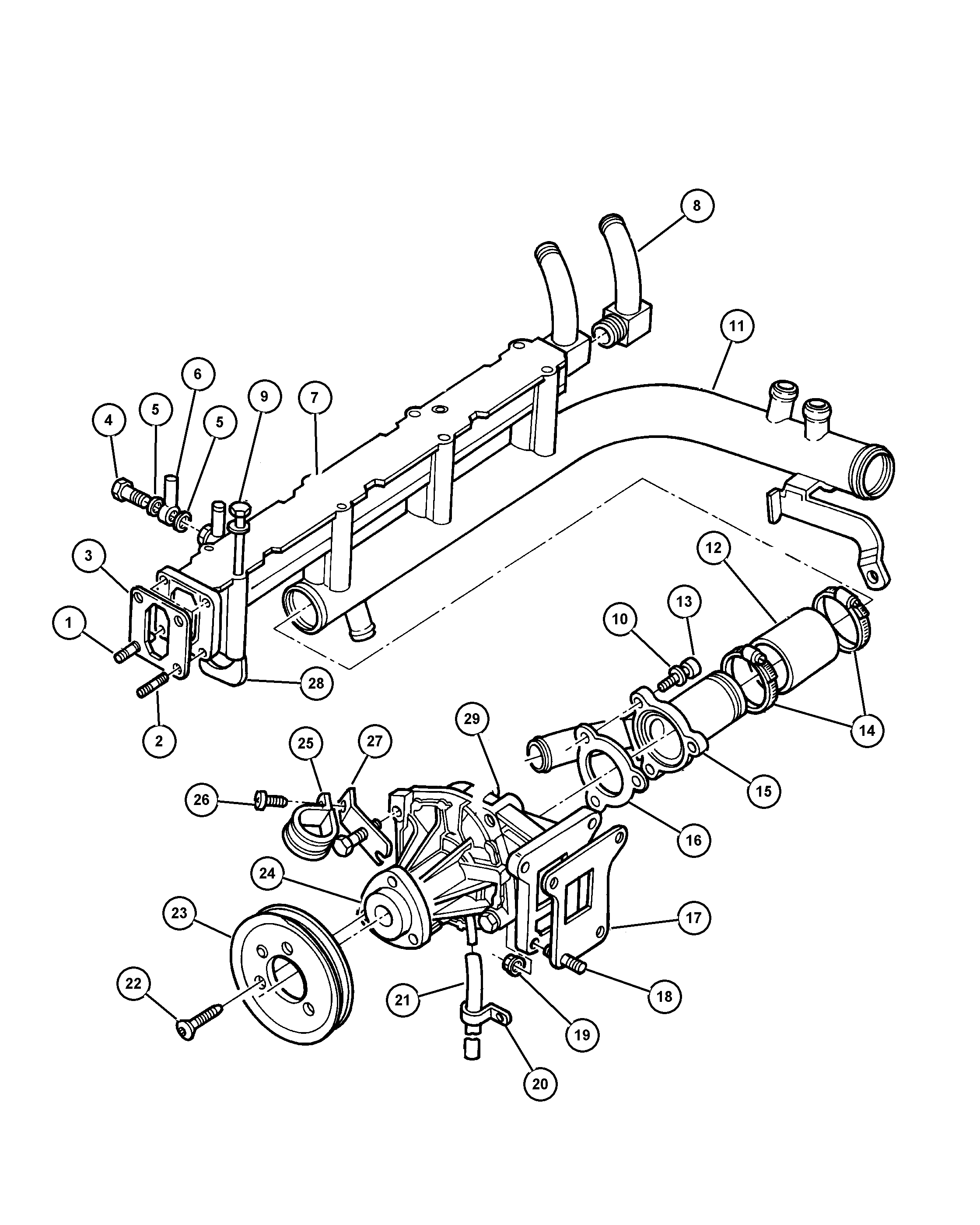 Chrysler 4 864 566 - Водяний насос autozip.com.ua