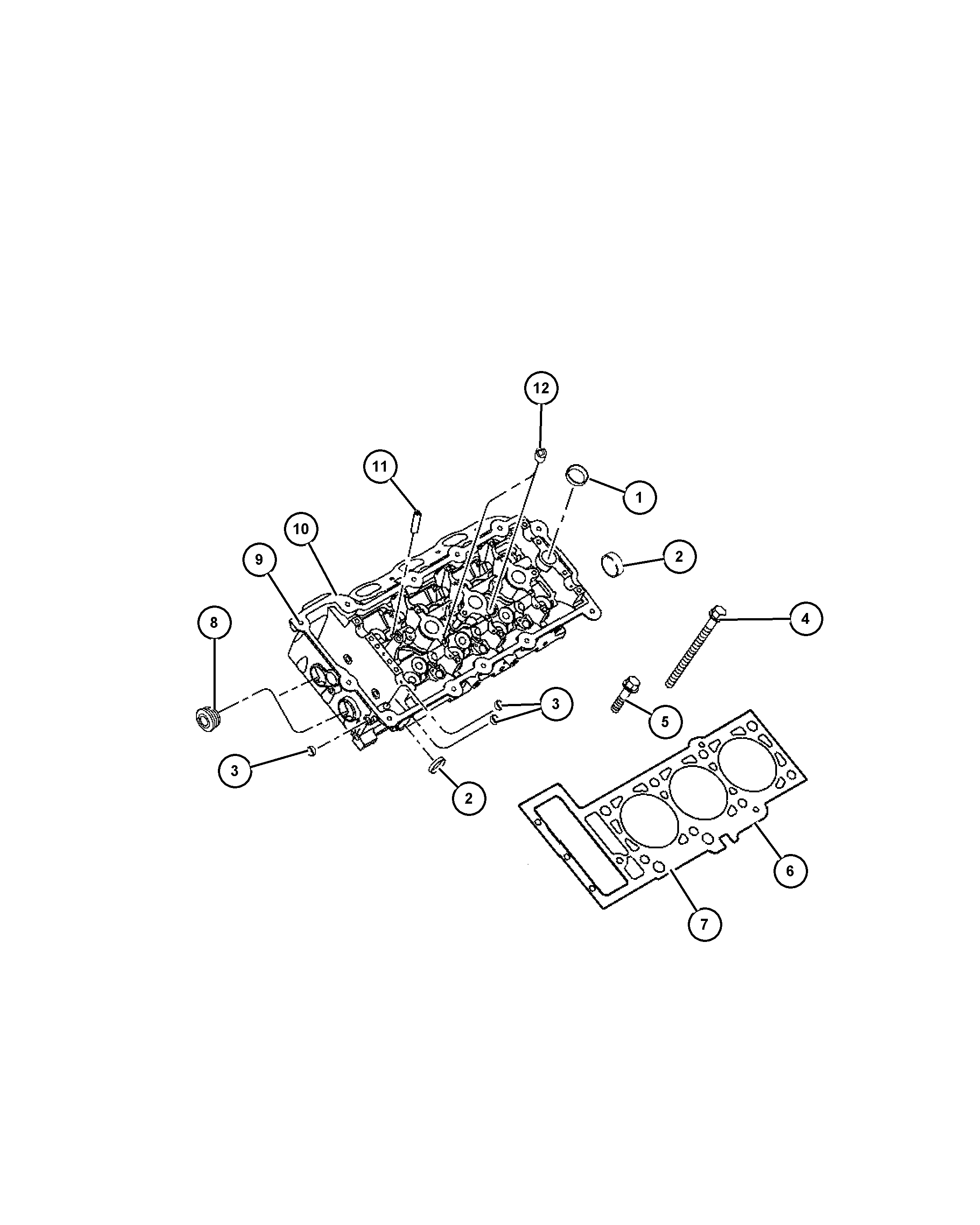 Jeep 4792 931AC - GASKET CYLINDER HEAD LEFT autozip.com.ua