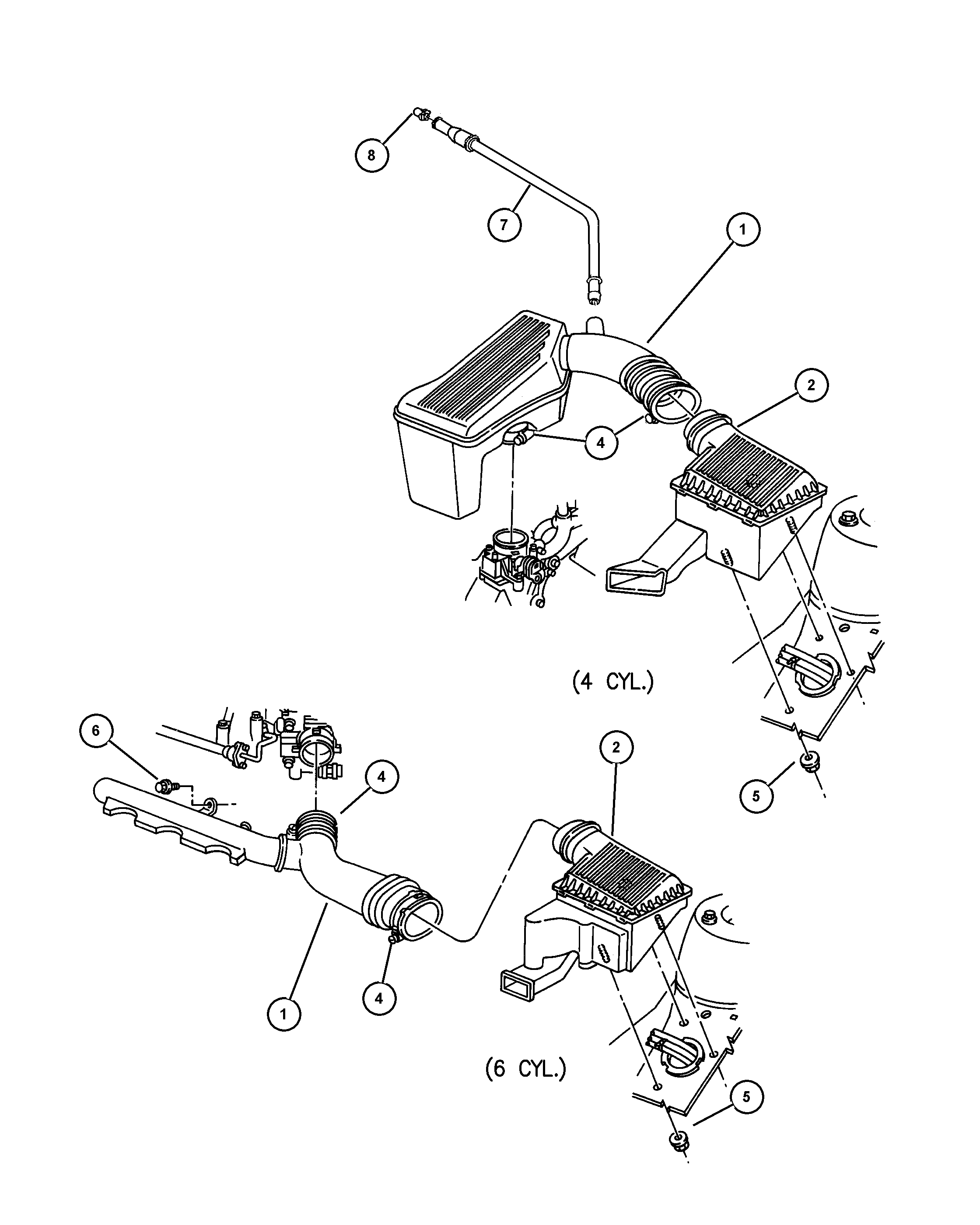 Chrysler 488 2141 - Повітряний фільтр autozip.com.ua