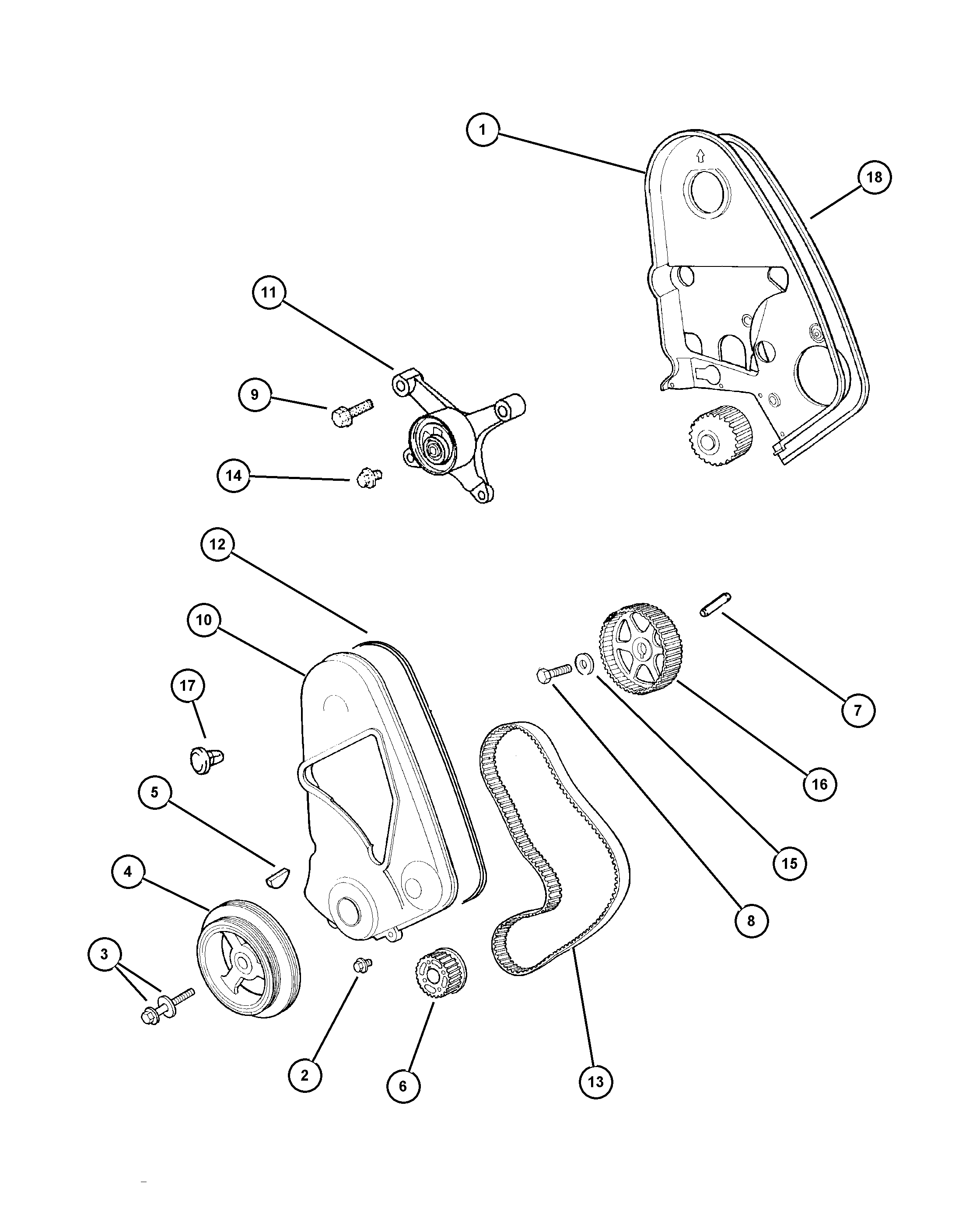 Chrysler 4777 395AD - Паразитний / Провідний ролик, зубчастий ремінь autozip.com.ua