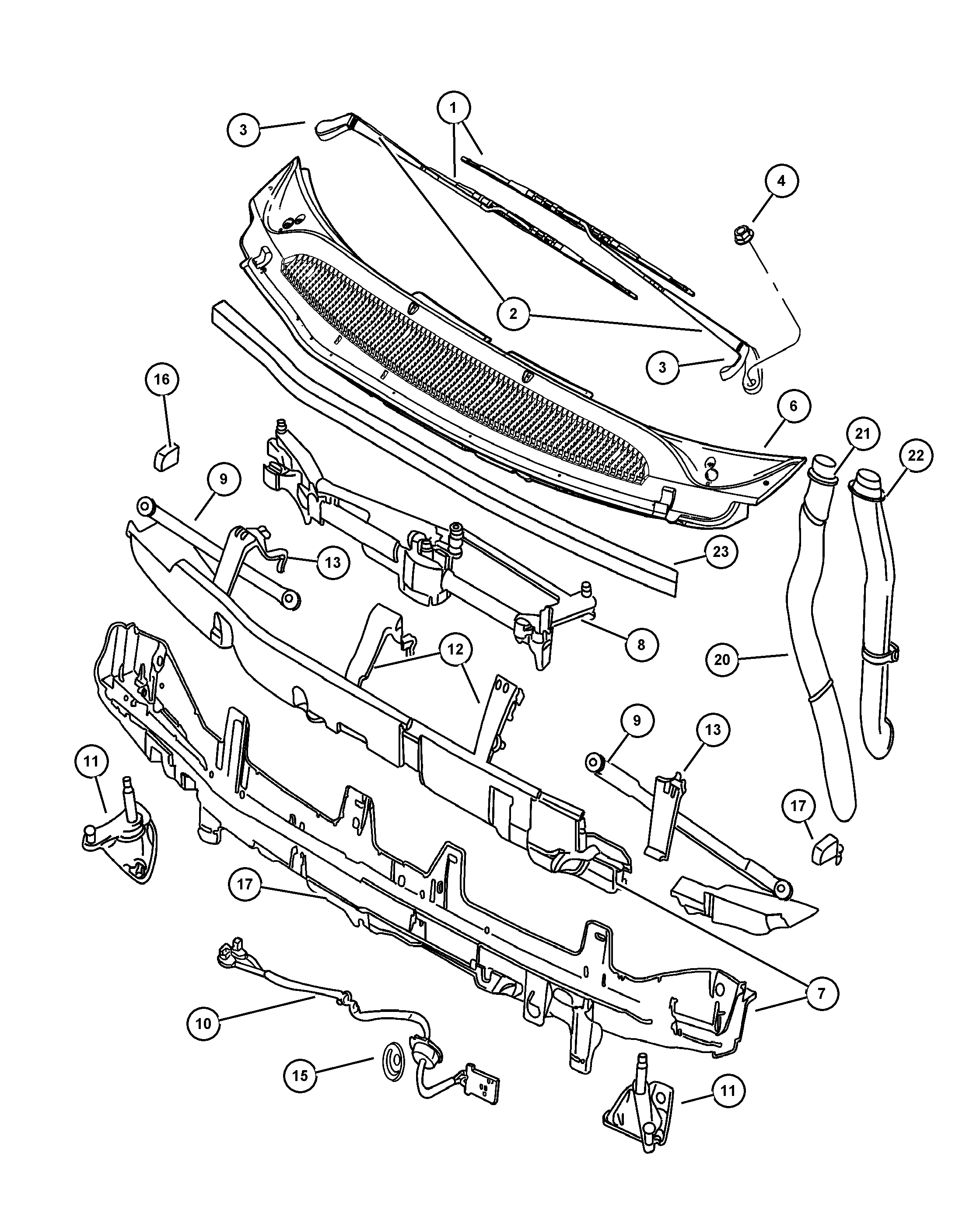 Chrysler 4717 349AB - Щітка склоочисника autozip.com.ua