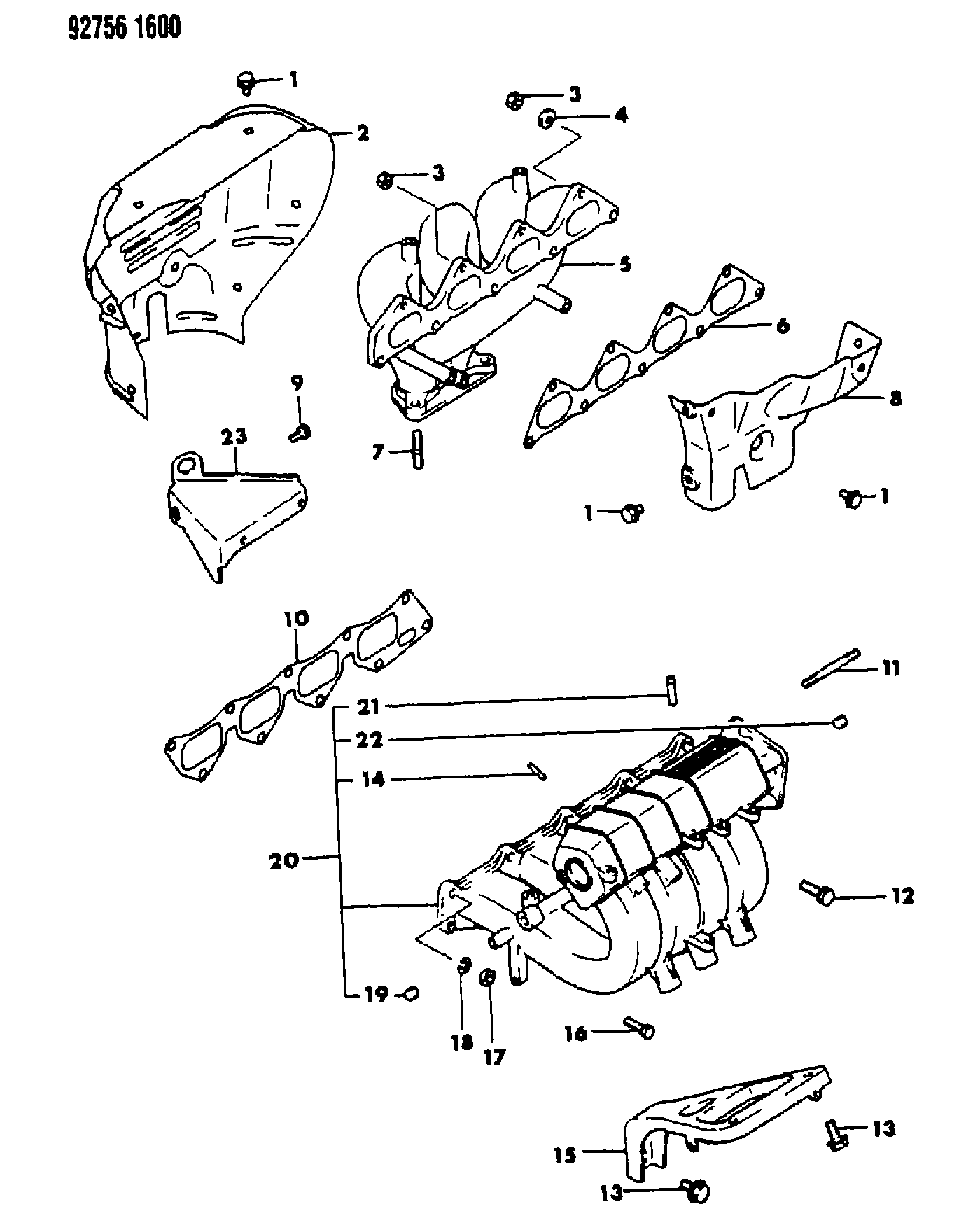 Mitsubishi MD12 4763 - Прокладка, випускний колектор autozip.com.ua