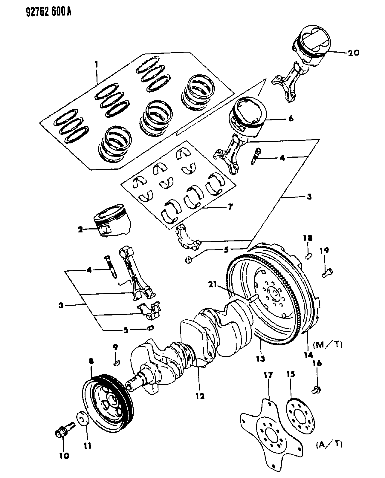 Mitsubishi MD13 8339 - Ремінний шків, колінчастий вал autozip.com.ua