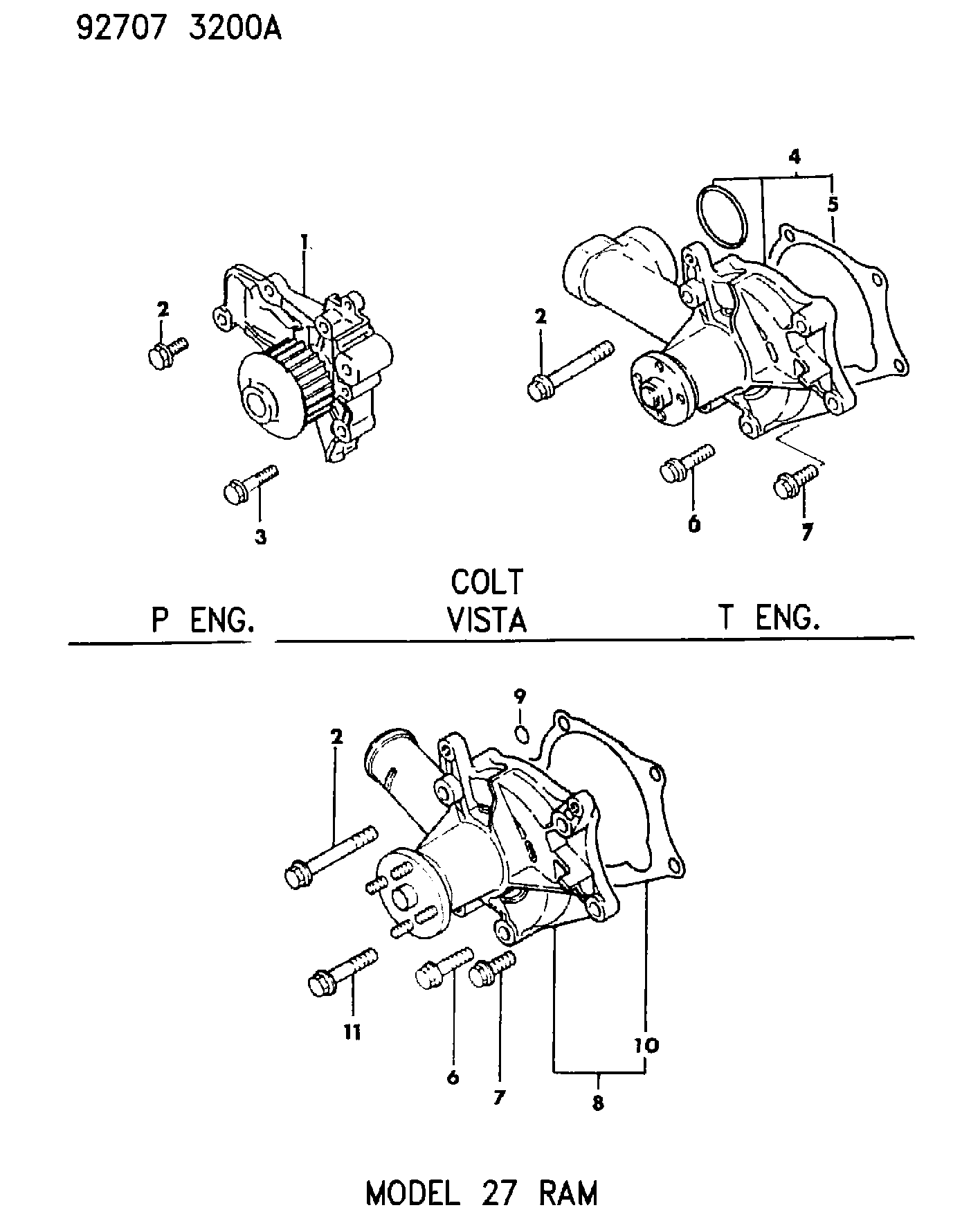 Hyundai MD 997615 - Водяний насос autozip.com.ua