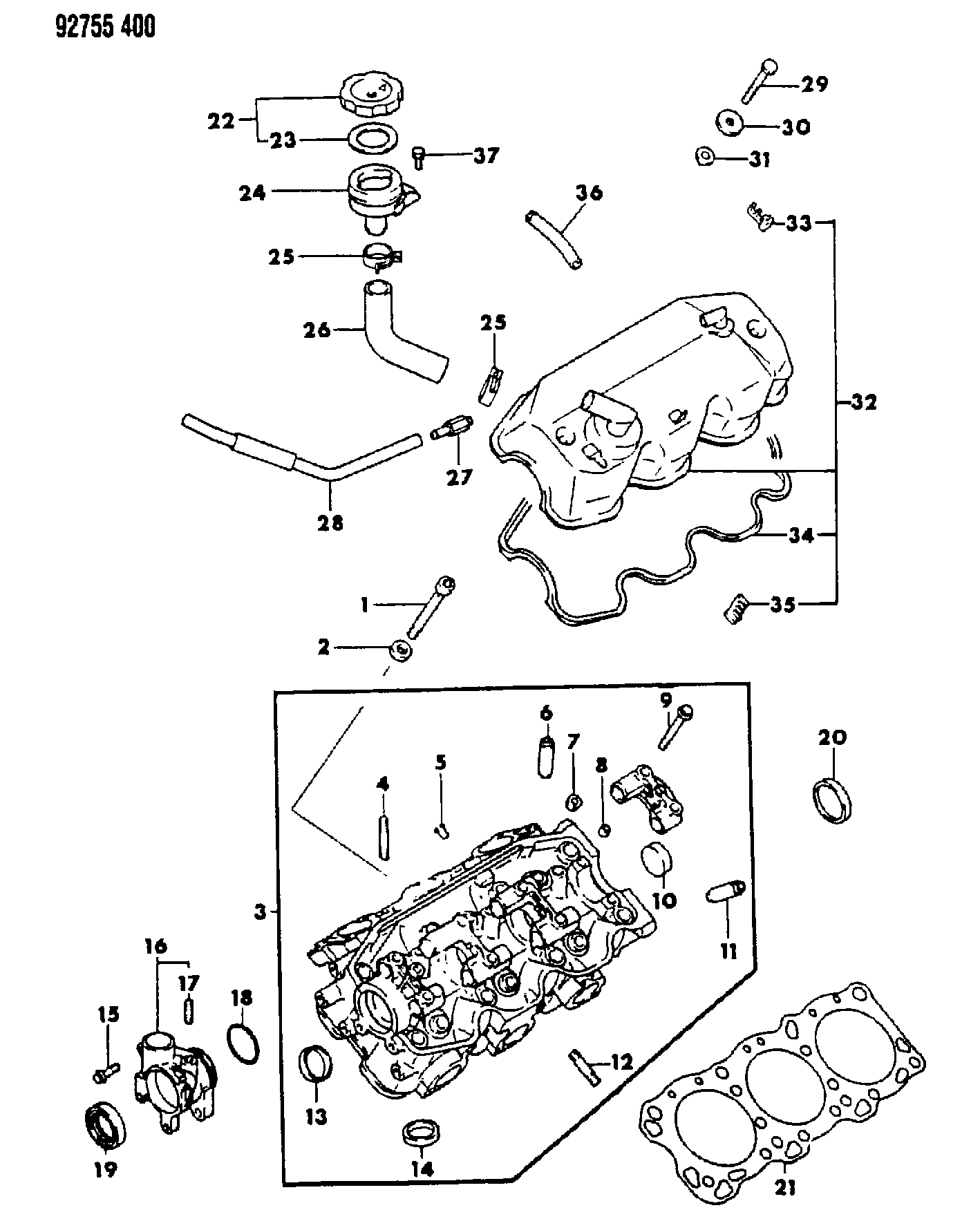 Mitsubishi MD00 0471 - Напрямна втулка клапана autozip.com.ua