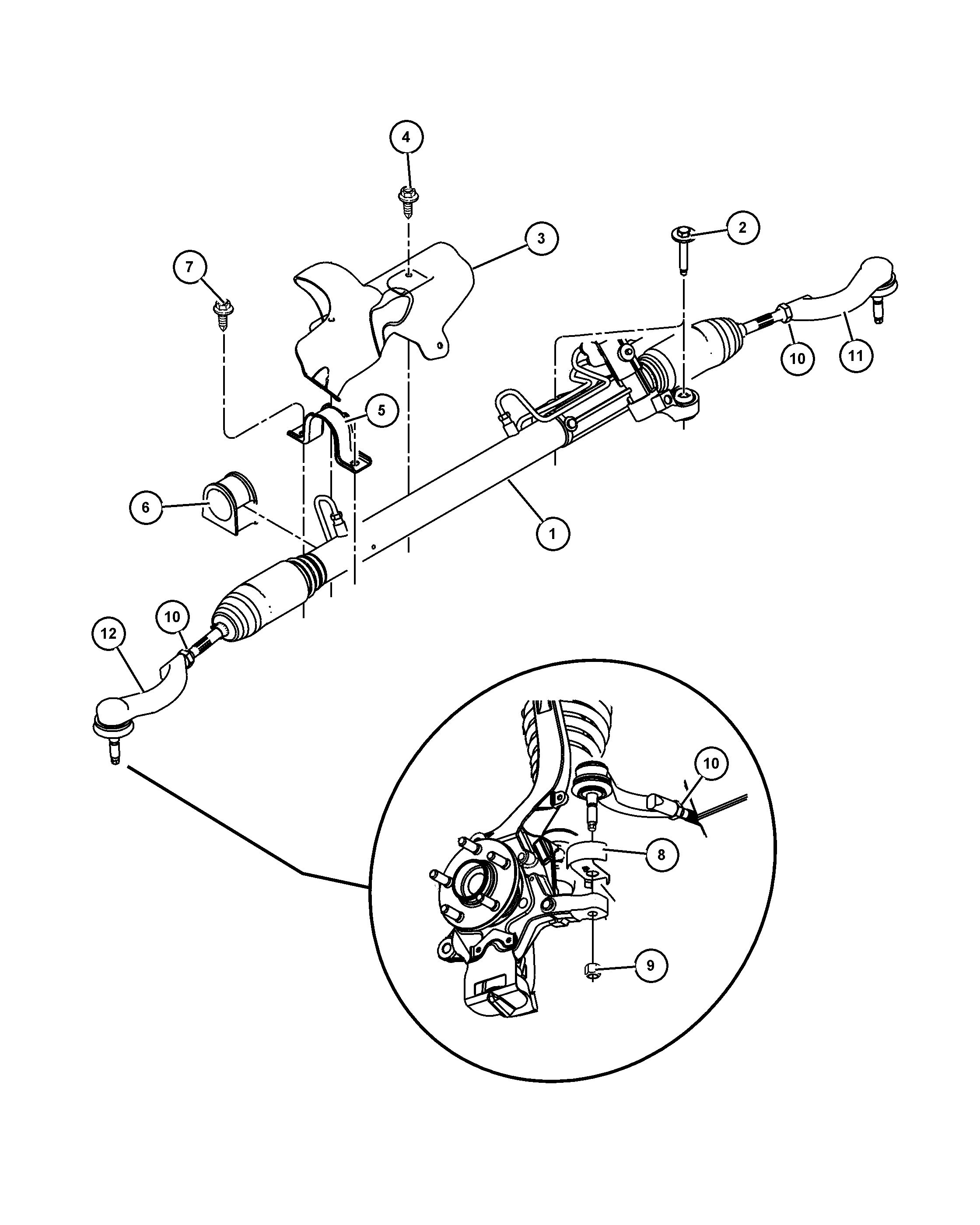 Plymouth 5093 857AA - Наконечник рульової тяги, кульовий шарнір autozip.com.ua