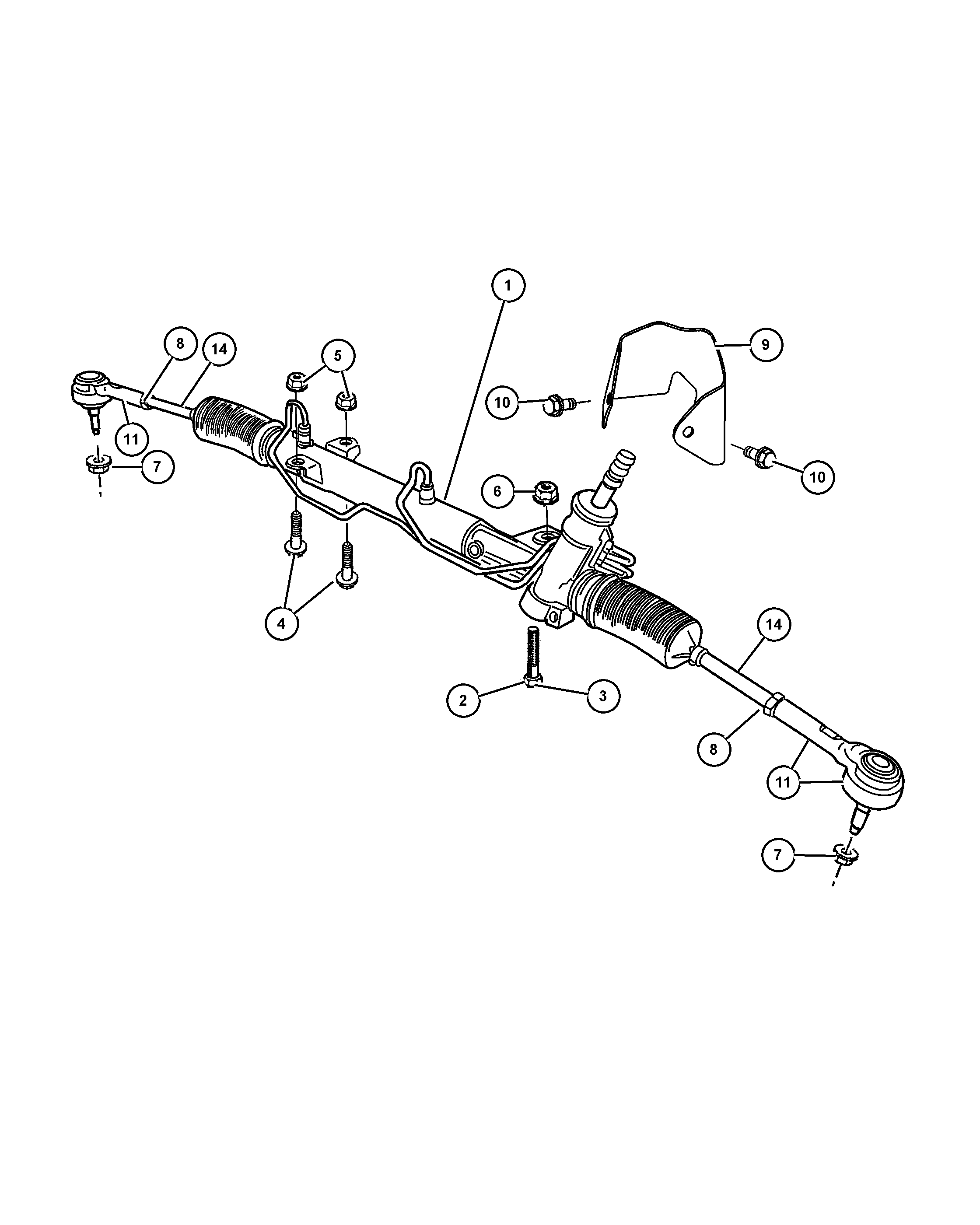 Chrysler 4766 416AD - Рульовий механізм, рейка autozip.com.ua