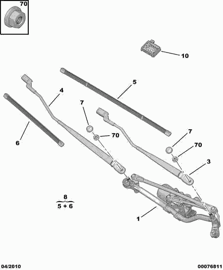 DS 6423-K0 - Щітка склоочисника autozip.com.ua