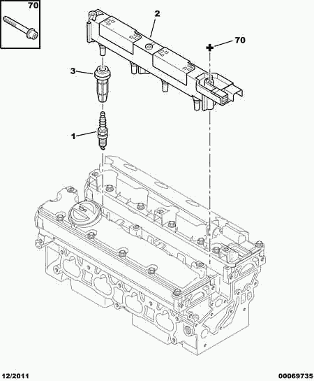 CITROËN/PEUGEOT 5962.5L - Свічка запалювання autozip.com.ua