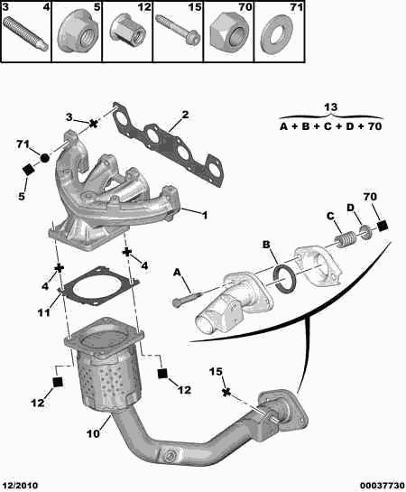 PEUGEOT 1731 KH - Каталізатор autozip.com.ua