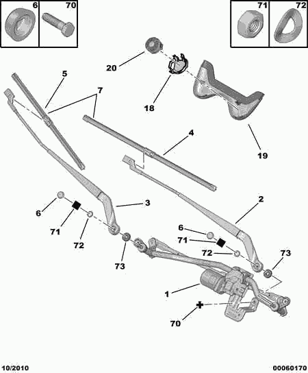 CITROËN/PEUGEOT 6426 PW - Щітка склоочисника autozip.com.ua