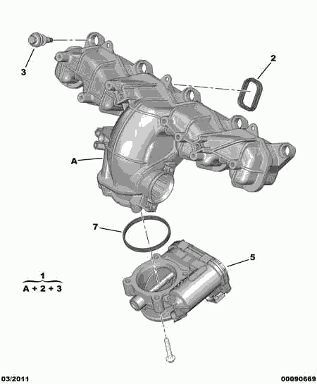 PEUGEOT 96 770 306 80 - INTAKE AIR DISTRIBUTOR autozip.com.ua