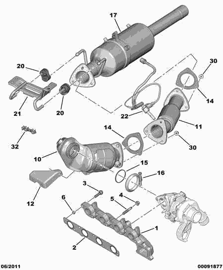 CITROËN/PEUGEOT 1755 S9 - Втулка, стабілізатор autozip.com.ua