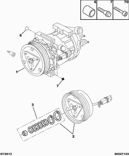 PEUGEOT 6453.VF - Компресор, кондиціонер autozip.com.ua