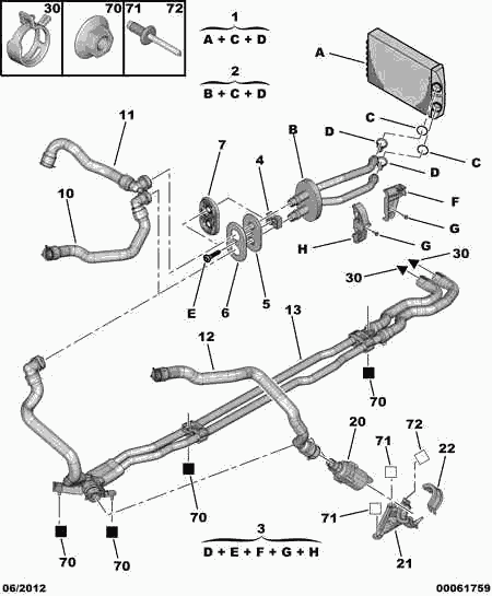 CITROËN/PEUGEOT 6448 Q6 - Теплообмінник, опалення салону autozip.com.ua