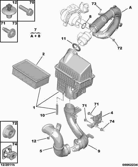 DS 1444 QP - Повітряний фільтр autozip.com.ua